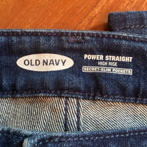 Old Navy High Rise Womens Power Straight Jeans w/Secret Slim Pockets - Sz 14 - Picture 3 of 11